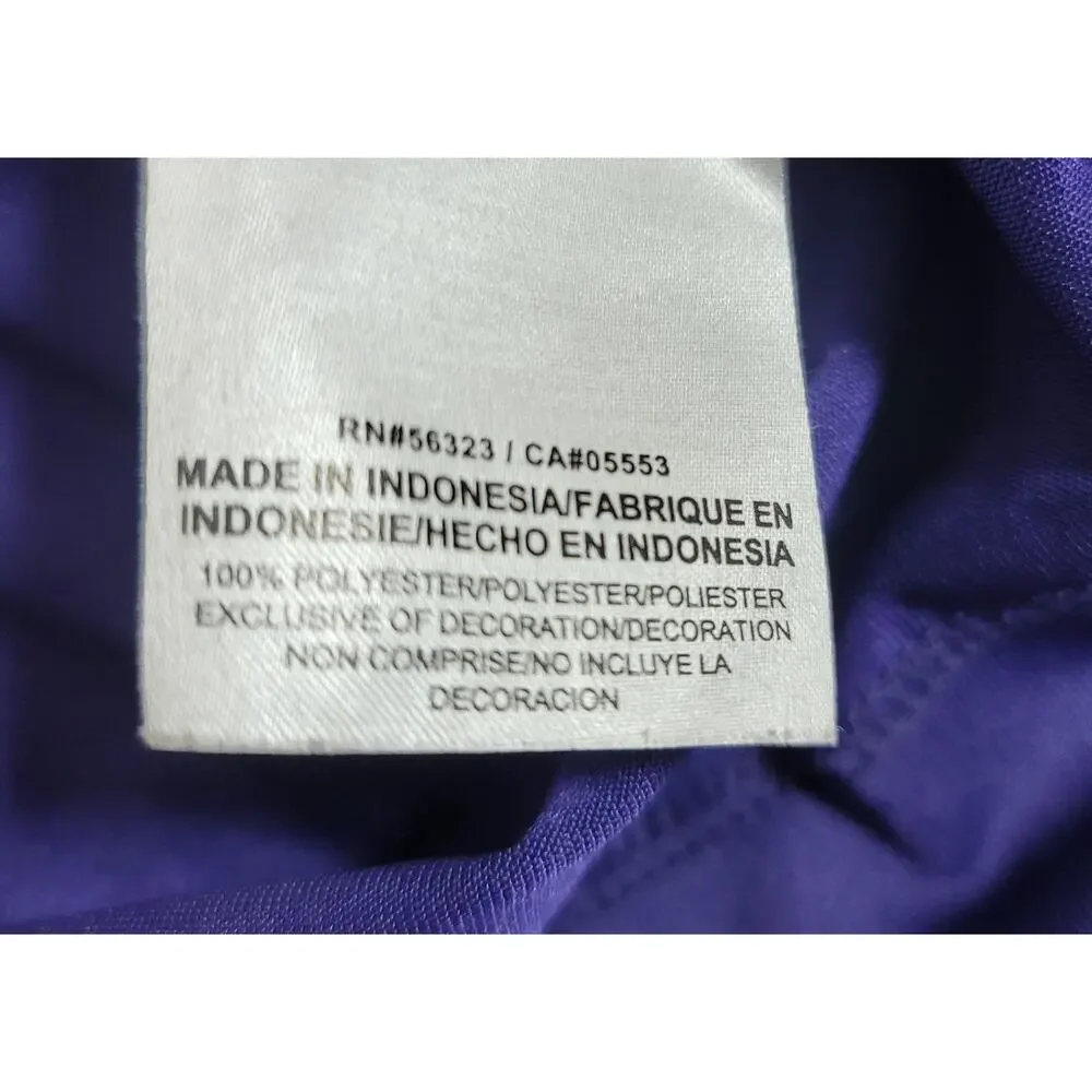 Nike Purple TCU Texas Christian University Football Team Polo Small Dri Fit